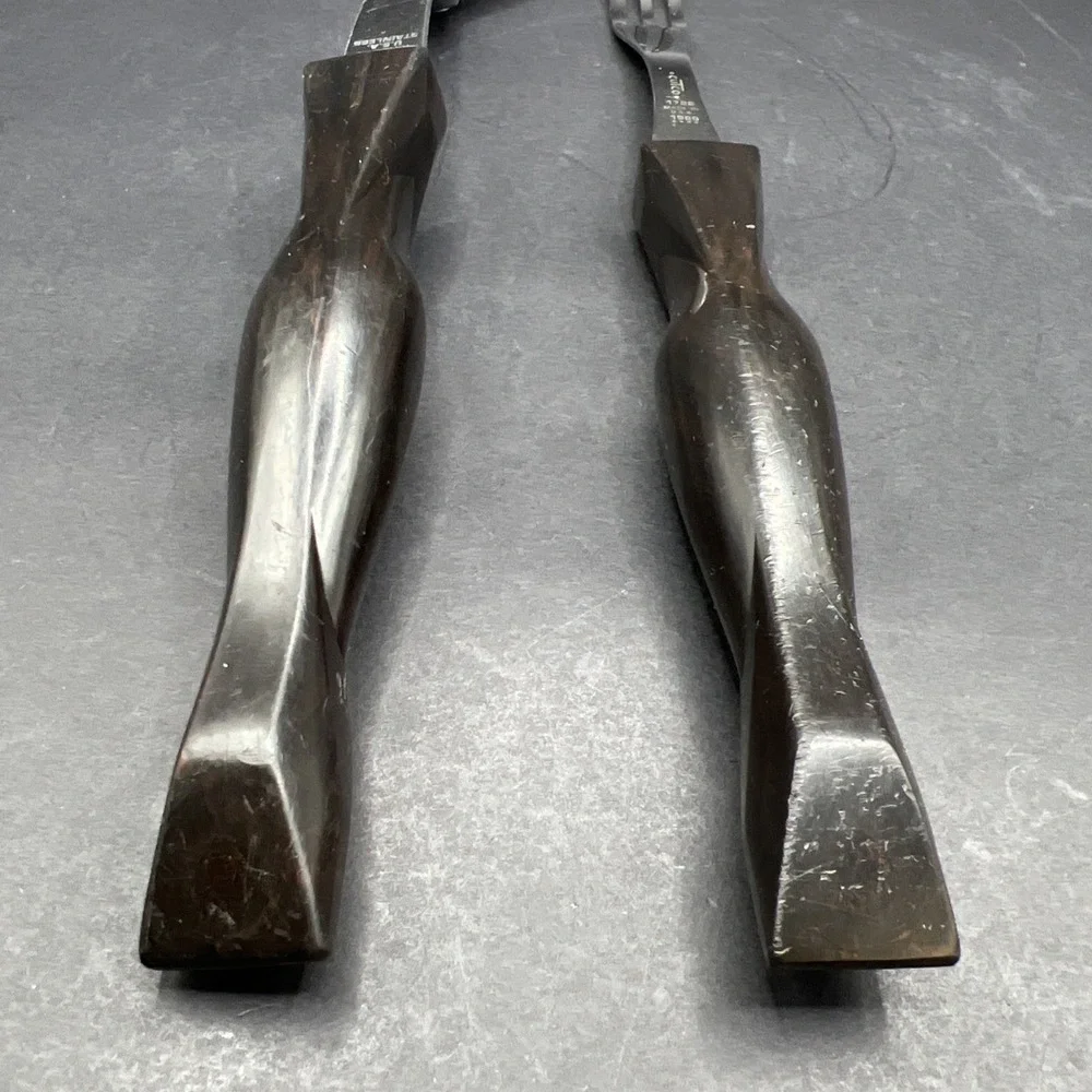 Vintage Cutco Utensils Lot of 2: 1712 Serving Spoon & 1726 Meat Turning Fork USA